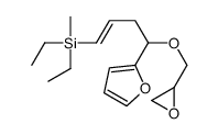 diethyl-[4-(furan-2-yl)-4-(oxiran-2-ylmethoxy)but-1-enyl]-methylsilane Structure