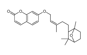 7-[[(E)-3-Methyl-5-[(1S,2R,4R)-1,3,3-trimethyl-7-oxabicyclo[2.2.1]heptan-2-yl]-2-pentenyl]oxy]-2H-1-benzopyran-2-one结构式