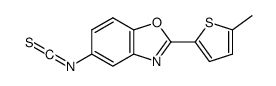 5-isothiocyanato-2-(5-methylthiophen-2-yl)-1,3-benzoxazole结构式