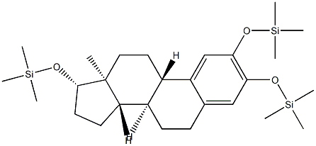[Estra-1,3,5(10)-triene-2,3,17β-triyltri(oxy)]tris(trimethylsilane) Structure