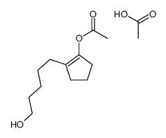 acetic acid,[2-(5-hydroxypentyl)cyclopenten-1-yl] acetate结构式