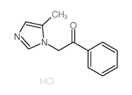 2-(5-methylimidazol-1-yl)-1-phenyl-ethanone结构式