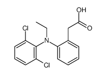 2-[2-(2,6-dichloro-N-ethylanilino)phenyl]acetic acid Structure