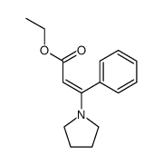 ethyl β-(1-pyrrolidinyl)cinnamate Structure