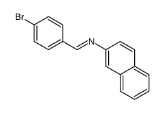 1-(4-bromophenyl)-N-naphthalen-2-ylmethanimine结构式