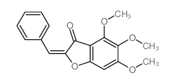 2-benzylidene-4,5,6-trimethoxy-benzofuran-3-one结构式