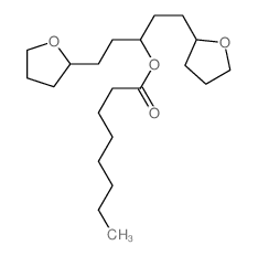 Octanoic acid,3-(tetrahydro-2-furanyl)-1-[2-(tetrahydro-2-furanyl)ethyl]propylester structure