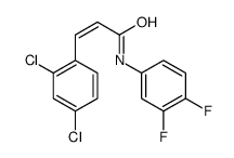 3-(2,4-dichlorophenyl)-N-(3,4-difluorophenyl)prop-2-enamide Structure