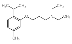 1-Propanamine,N,N-diethyl-3-[5-methyl-2-(1-methylethyl)phenoxy]-结构式