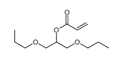 1,3-dipropoxypropan-2-yl prop-2-enoate结构式