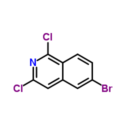 6-溴-1,3-二氯异喹啉结构式