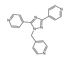 4-[(3,5-dipyridin-4-yl-1,2,4-triazol-1-yl)methyl]pyridine结构式
