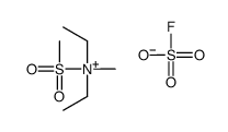 N,N-diethyl-N-methyl-N-(methylsulfonyl)ammonium fluorosulfate Structure