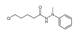 5-Chloro-pentanoic acid N'-methyl-N'-phenyl-hydrazide结构式