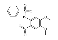 N-(4,5-dimethoxy-2-nitrophenyl)benzenesulfonamide结构式