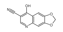 4-hydroxy-6,7-methylenedioxyquinoline-3-carbonitrile Structure