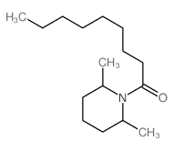 1-(2,6-dimethyl-1-piperidyl)nonan-1-one结构式