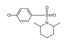 1-(4-chlorophenyl)sulfonyl-2,6-dimethylpiperidine Structure