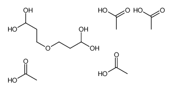 acetic acid,3-(3,3-dihydroxypropoxy)propane-1,1-diol Structure