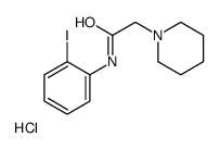 N-(2-iodophenyl)-2-piperidin-1-ylacetamide,hydrochloride结构式