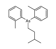 3-methylbutyl-bis(2-methylphenyl)arsane结构式