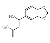 1-benzo[1,3]dioxol-5-yl-3-methyl-but-3-en-1-ol结构式
