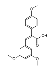 3-(3,5-dimethoxyphenyl)-2-(4-methoxyphenyl)acrylic acid Structure