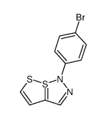 1-(4-bromo-phenyl)-1H-7λ4-[1,2]dithiolo[5,1-e][1,2,3]thiadiazole结构式