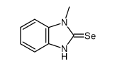 1-methylbenzimidazole-2-selone结构式