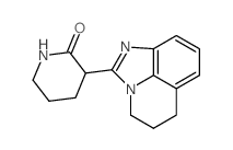 3-(5,6-dihydro-4H-imidazo[4,5,1-ij]quinolin-2-yl)-piperidin-2-one结构式