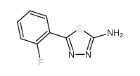 5-(2-Fluoro-phenyl)-[1,3,4]thiadiazol-2-ylamine Structure