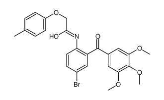 N-[4-bromo-2-(3,4,5-trimethoxybenzoyl)phenyl]-2-(4-methylphenoxy)acetamide Structure