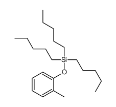 (2-methylphenoxy)-tripentylsilane结构式