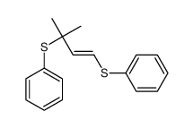 (2-methyl-4-phenylsulfanylbut-3-en-2-yl)sulfanylbenzene结构式