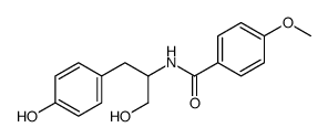 N-[1-hydroxy-3-(4-hydroxyphenyl)propan-2-yl]-4-methoxybenzamide结构式