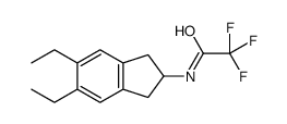 N-(5,6-diethyl-2,3-dihydro-1H-inden-2-yl)-2,2,2-trifluoroacetamide结构式