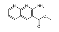 methyl 2-amino-1,8-naphthyridine-3-carboxylate结构式