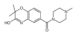 Piperazine, 1-[(3,4-dihydro-2,2-dimethyl-3-oxo-2H-1,4-benzoxazin-6-yl)carbonyl]-4-methyl- (9CI) structure