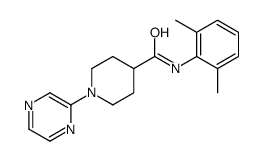 4-Piperidinecarboxamide,N-(2,6-dimethylphenyl)-1-pyrazinyl-(9CI)结构式