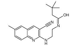 Butanamide, N-[2-[(3-cyano-6-methyl-2-quinolinyl)amino]ethyl]-3,3-dimethyl- (9CI) picture