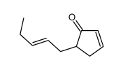 5-pent-2-enylcyclopent-2-en-1-one Structure