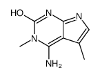 4-amino-3,5-dimethyl-1H-pyrrolo[2,3-d]pyrimidin-2-one结构式
