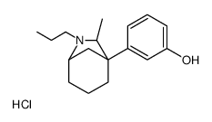 3-(6-methyl-7-propyl-7-azabicyclo[3.2.1]octan-5-yl)phenol,hydrochloride Structure