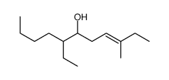 7-ethyl-3-methylundec-3-en-6-ol结构式