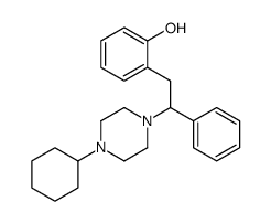 2-[2-(4-cyclohexylpiperazin-1-yl)-2-phenylethyl]phenol结构式