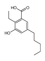 2-ethyl-3-hydroxy-5-pentylbenzoic acid结构式