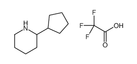 2-cyclopentylpiperidine,2,2,2-trifluoroacetic acid Structure