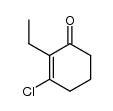 3-chloro-2-ethyl-cyclohex-2-enone结构式