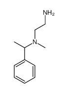 N'-methyl-N'-(1-phenylethyl)ethane-1,2-diamine结构式