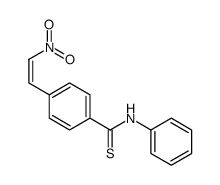 4-(2-nitroethenyl)-N-phenylbenzenecarbothioamide Structure